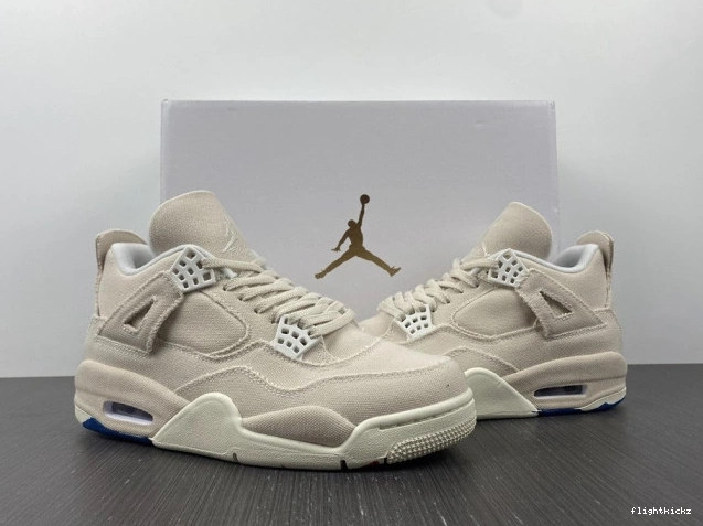 Jordan Retro Blank (W) 4 DQ4909-100 Canvas 1019